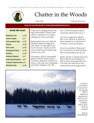 April 2013 Chatter - Townsite of Redwood Meadows
