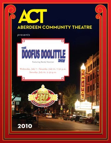 Program - Aberdeen Community Theatre