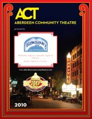 Program - Aberdeen Community Theatre