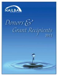 2012 grant recipients - Nailba