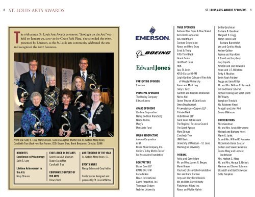 2007 AnnUAL rEpOrt - Arts and Education Council