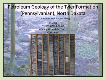 Petroleum Geology of the Tyler Formation - North Dakota Petroleum ...