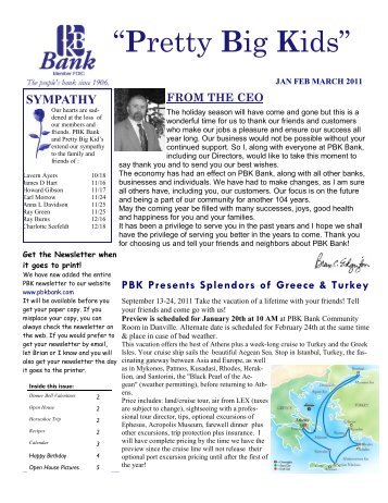 2011 1 Jan Feb March - PBK Bank