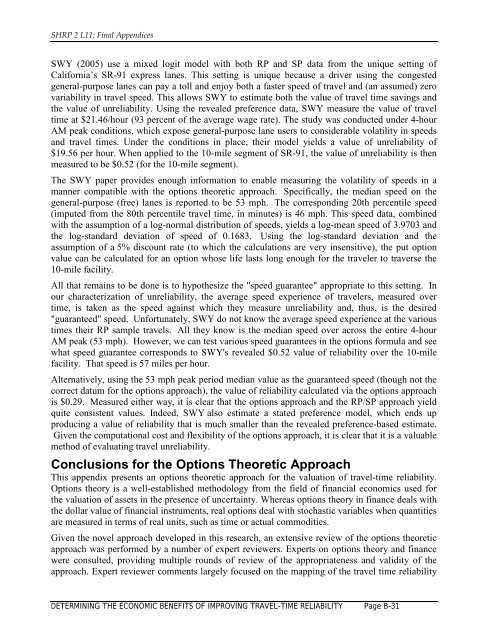 Evaluating Alternative Operations Strategies to Improve Travel Time ...