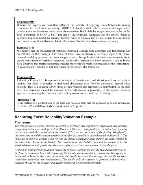 Evaluating Alternative Operations Strategies to Improve Travel Time ...