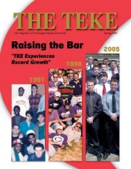 Spring 2005 - Tau Kappa Epsilon