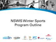 Individual - NSW Institute of Sport