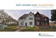 Acht verhalen over verwachtingen. De Vlaamse Ombudsdienst in ...