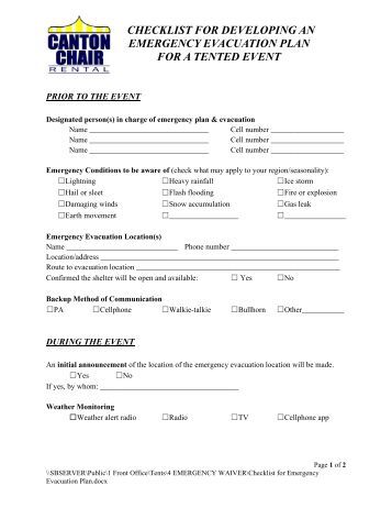 NTSP Post Evacuation Building Reentry Checklist 07.31.06.dâ€¦