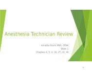 Anesthesia Technician Review