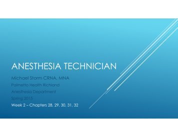 ANESTHESIA TECHNICIAN