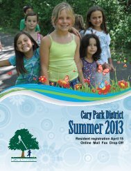Summer 2013 - Cary Park District
