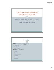 LPEA Advanced Metering Infrastructure (AMI)