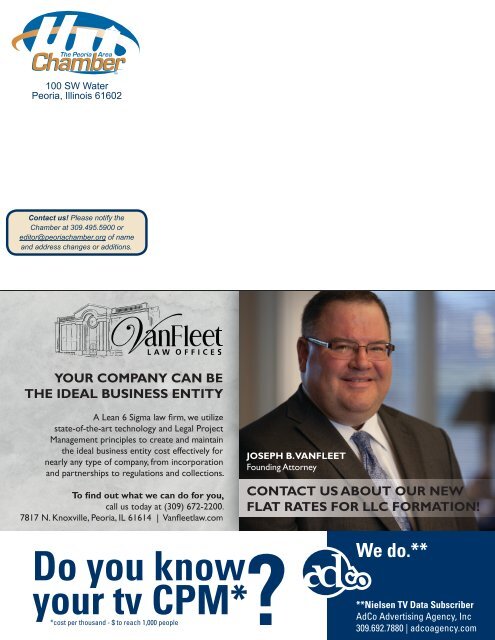 In This Issue - Peoria Area Chamber of Commerce