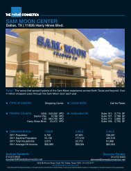 SAM MOON CENTER - The Retail Connection