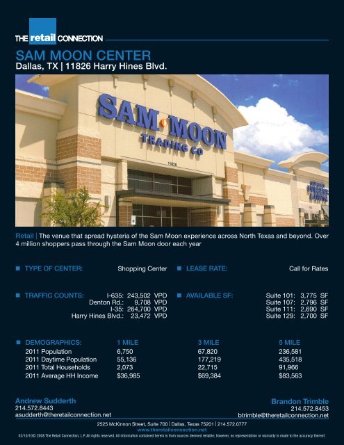 SAM MOON CENTER - The Retail Connection