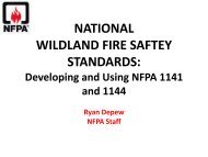 National Wildland Fire Safety Standards - Firewise