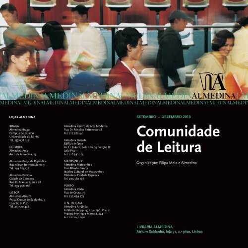 Folheto/Cartaz do ciclo - Livraria Almedina