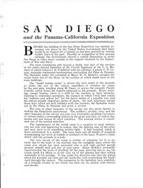 Army and Navy Review 1915 Panama-California Edition - Balboa Park