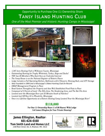 TANSY ISLAND HUNTING CLUB - LANDFLIP.com