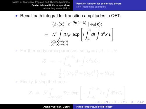 Finite-temperature Field Theory - Theoretical Physics (TIFR)