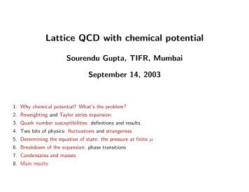 Lattice QCD with chemical potential