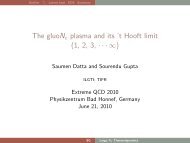 t Hooft limit (1, 2, 3, Â·Â·Â·â) - Theoretical Physics (TIFR)