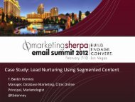 Case Study: Lead Nurturing Using Segmented Content - meclabs