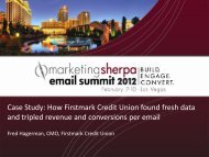 Case Study: How Firstmark Credit Union found fresh data ... - meclabs