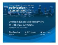 Overcoming operational barriers to LPO implementation - meclabs