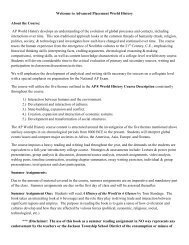 AP World History Summer Assignment Letter - Jackson Liberty High ...