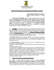 Contrato - Prefeitura de GuaÃ­ba
