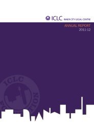 load the 2011 - 2012 Annual Report - Inner City Legal Centre