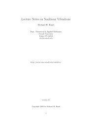 Lecture Notes on Nonlinear Vibrations - ChaosBook.org