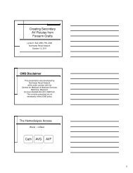 Handouts - Northwest Renal Network