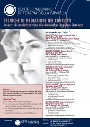 Tecniche di Mediazione nei conflitti.pdf - Centro padovano di terapia ...