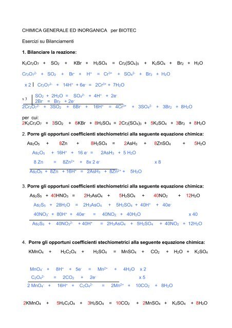 Bilanciamenti Biotec 2011