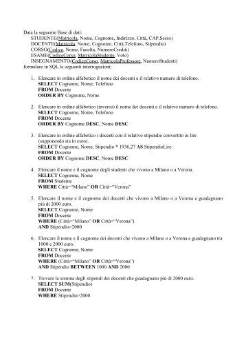 6. Materiale Lezione 24 marzo 2009 - 2 (pdf, it, 50 KB, 3/26/09)