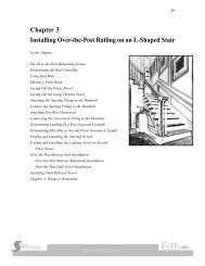 Chapter 3 Installing Over-the-Post Railing on an L-Shaped Stair - Fitts