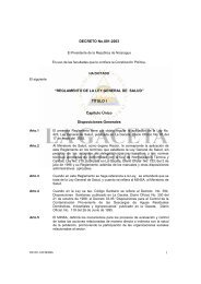 DECRETO No.001-2003 âREGLAMENTO DE LA LEY ... - Cosep