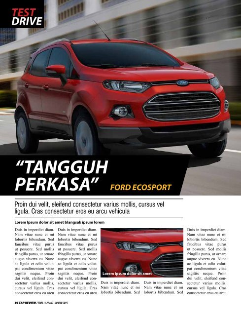 19 CAR REVIEW / EDISI 1 / 27 MEI - 10 JUNI 2015