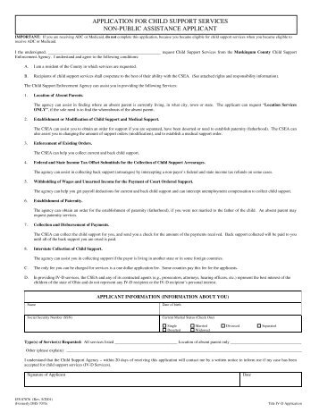 Title IV-D Application - Clerk of Courts - Muskingum County