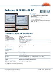 BediengerÃ¤t REDIS 420 BP - Herkules-Resotec Elektronik GmbH