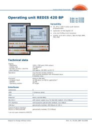 Operating unit REDIS 420 BP - Herkules-Resotec Elektronik GmbH