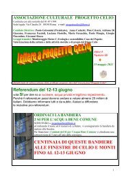 ASSOCIAZIONE CULTURALE PROGETTO CELIO - eur.roma.it