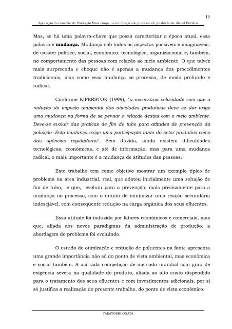 Aplicação do conceito de Produção Mais Limpa na ... - TECLIM