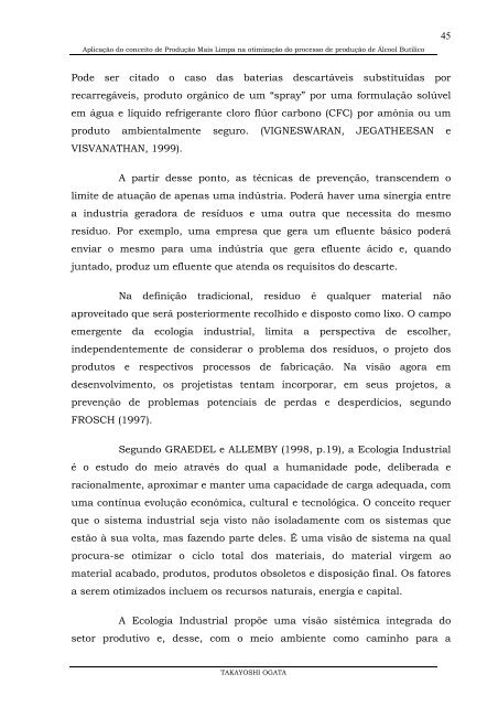 Aplicação do conceito de Produção Mais Limpa na ... - TECLIM