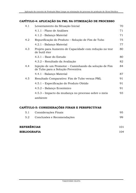 Aplicação do conceito de Produção Mais Limpa na ... - TECLIM