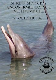 Minutes 27-10-10 - Shire of Shark Bay