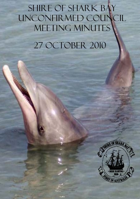 Minutes 27-10-10 - Shire of Shark Bay